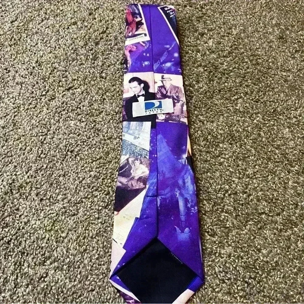 Vintage Direct Tv Men’s Tie Classic Movies On Tie 100% Silk